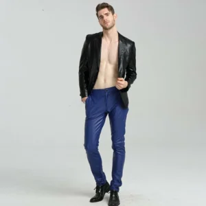 ROXA HOT Men’s Genuine Lambskin Real Leather Pants, Club Party Wear Trouser