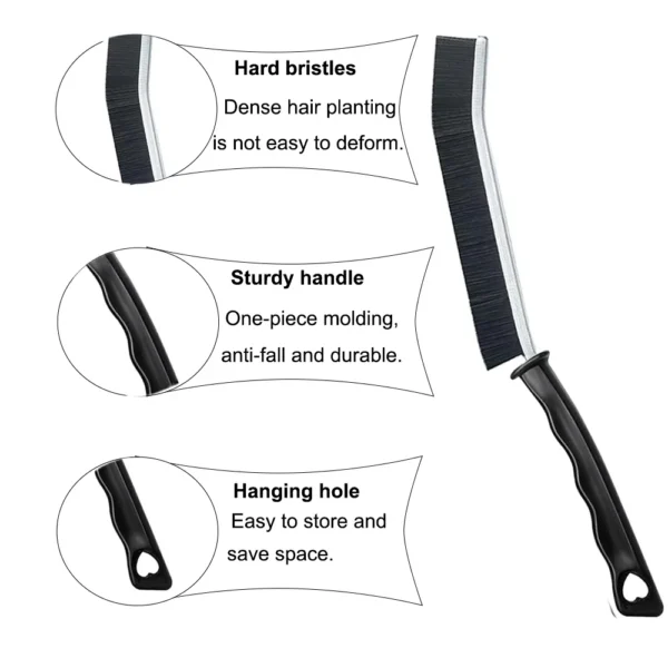 3-6Pcs Hard Bristle Crevice Cleaning Brush for Household Use Bathroom Kitchen Scrub Brush for Shower Tile Skinny Gaps Clean Tool - Image 3