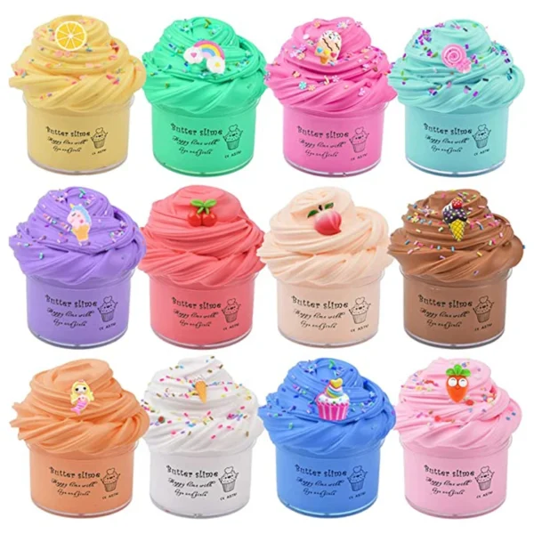 50ml Butter Slime Kit Fake Candy Scented Slime Fluffy Party Antistress Toys For Kids Boys Girls Birthday Gift - Image 2