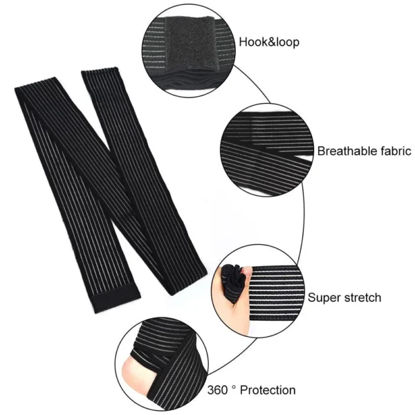 1Pcs 40-200cm Compression Bandage Protector Knee Support Brace Sports Elastic Elbow Straps Leg Bands Elast Bandag Workout Wrap - Image 3