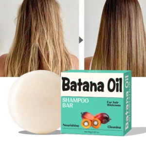 Batana Oil Shampoo Bar Soap Salon Thickening for Dry Damaged Curly Frizzy Straight or Color Treated Hair Anti Frizz Formula