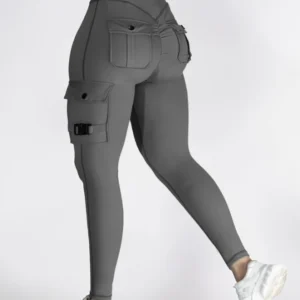 Leggings for Women 2024, Pocket Design High Waist Skinny Sports Yoga Leggings