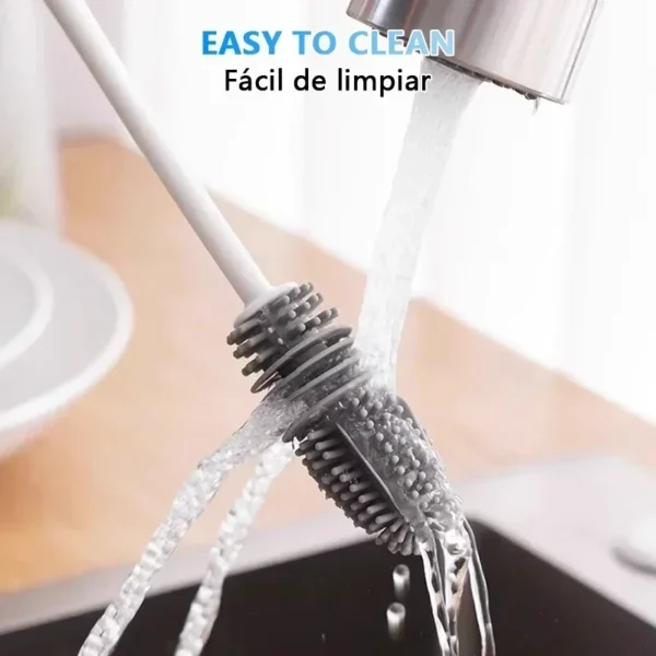 Silicone Bottles Brush Baby Bottles Clean Brushes Long Cleaning Brush Cup Brush for Scrubbing Useful Cleaning Product for Home - Image 4