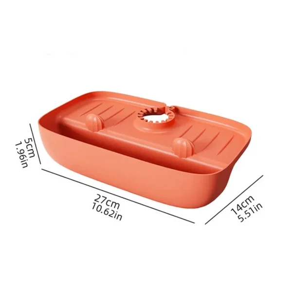 Household Silicone Sink Drain Rack Faucet Splash Proof Drain Rack Water Collecting Pad Sponge Rag Steel Wool Gadget Storage Box - Image 6
