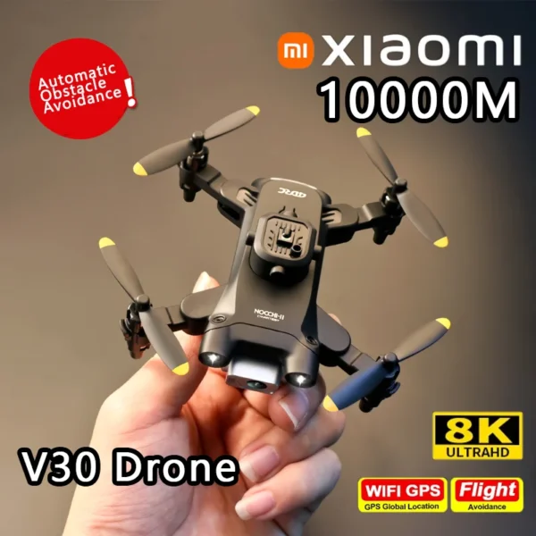 Xiaomi V30 Drone Mini Mijia 4DRC 5G 8K HD Dual Camera GPS FPV Drones Professional 5-Sided Obstacle Avoidance Drone RC