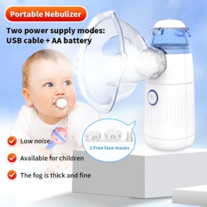 Medical Mini Portable Handheld Nebulizer Ultrasonic Silent Mesh Asthma Inhaler Atomizer Children USB Humidifier Health Care