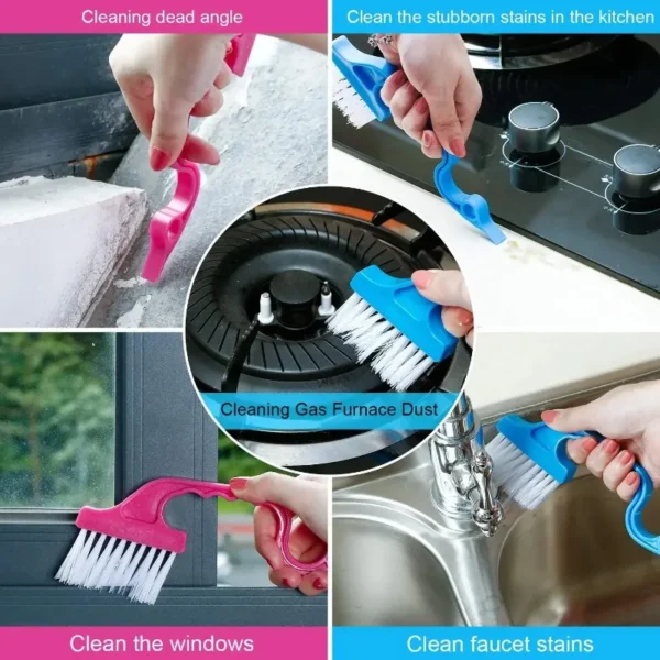 2 In 1 Windows Gap Household Cleaning Brush Flat Mouthed Shovel Useful Things For Kitchen Bathroom Toilet Tools Home Supplies - Image 4
