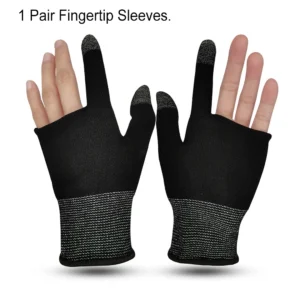 2pcs Finger Thumb Sleeve Gloves – Non-Scratch, Portable Mobile Gaming Gloves, Comfortable, Sweat-Proof