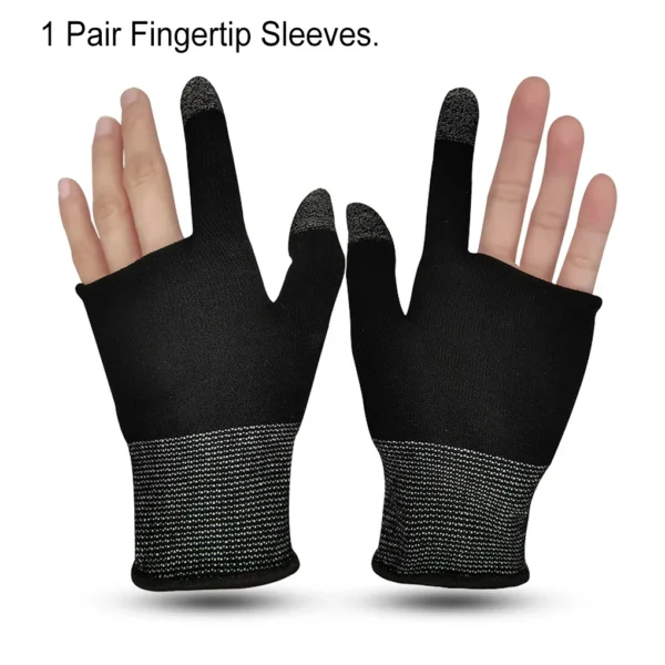 2pcs Finger Thumb Sleeve Gloves – Non-Scratch, Portable Mobile Gaming Gloves, Comfortable, Sweat-Proof