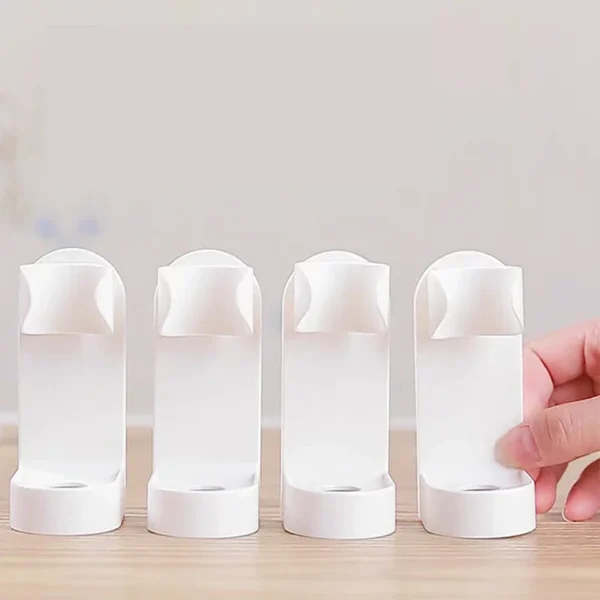 Wall-Mounted Electric Toothbrush Holder Plastic Tooth Brush Rack Razor Hook Storage Shelf Space Saving Home Bathroom Accessories - Image 5