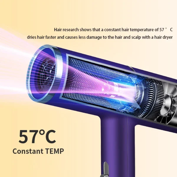 Professional Hair Dryer Negative Ionic Blower High-speed Electricturbine Drier Constant Temperature Quickdrying Hair 2025 - Image 2