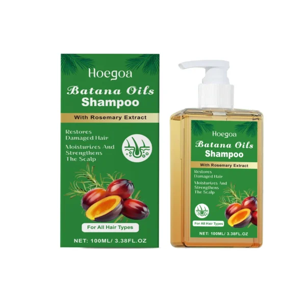 Pure Batana Shampoo Hair Strengthen Moisturizer Restore Damaged Brittle Hair Anti Loss Improve Dandruff Scalp Oil Control Care - Image 2