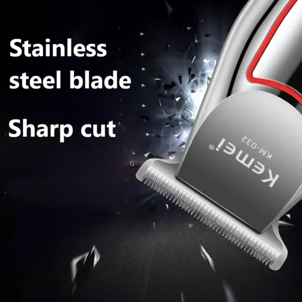 Kemei Professional Hair Trimmer Electric Beard Trimmer For Men Hair Clipper Hair Cutter Machine Haircut Grooming Kit KM-032 - Image 4