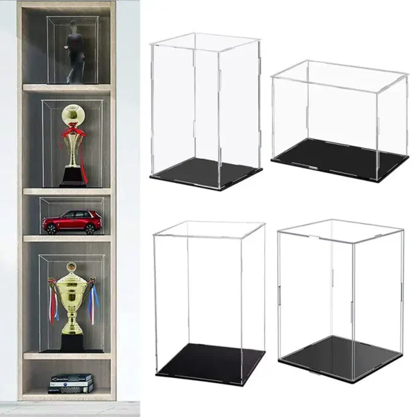 222 Size Acrylic Display Case for Collectibles Assemble Clear Acrylic Box Protection Showcase for Action Figures Organizing Toys - Image 5