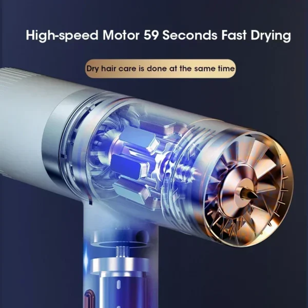 Hair Dryer Infrared Negative Ionic Blow Dryer Hot Cold Wind Portable Salon Hair Styler Tool Hair Electric Blow Drier Blower - Image 2