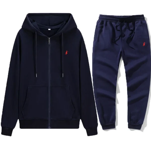 Classic brand men's and women's zipper hoodies and pants sets, pullovers, jackets, sports and velvet long sleeved jackets - Image 5