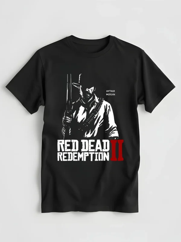 2024 Men T Shirt Casual Arthur Mogrgan Red 2 T-shirt Dead Graphic Sports Tops Redemption Breathable Streetwear S-5XL harajuku