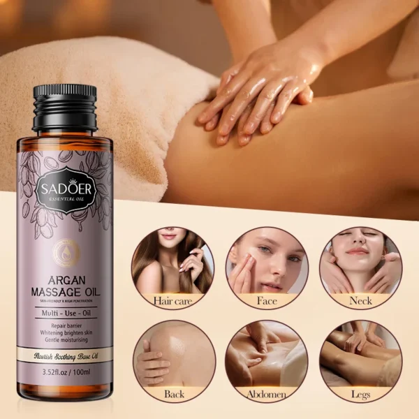 100ML Almond Oil Body Argan Olive Essential Massage Serum Pure Nail Hair Moisturizing Dry Nourish Beauty Health Avocado Heheba - Image 3