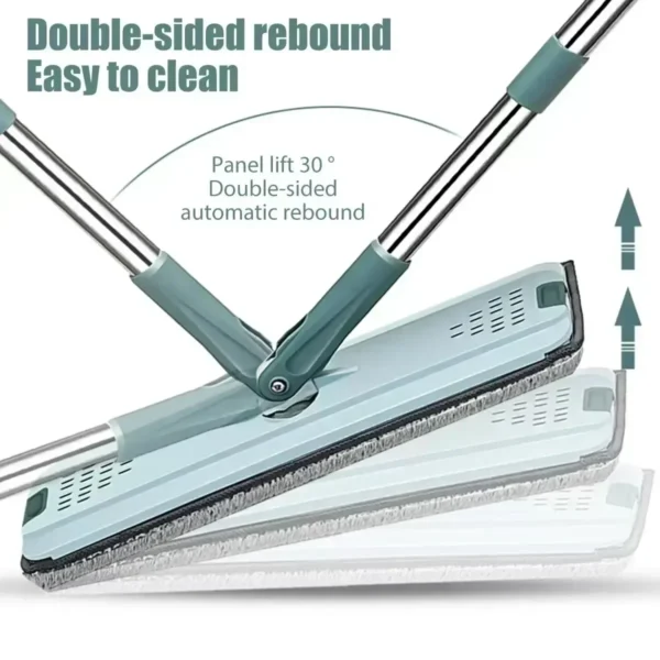 Scratch free mop, hand washable flat mop, household wooden floor mop, mop, lazy flat mop, rotating mop bucket - Image 3
