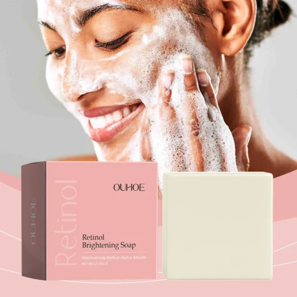 OUHOE Facial Cleansing Soap Gentle Cleansing Facial Skin Firming Smoothing Moisturizing Translucent Daily Facial Cleansing Soap