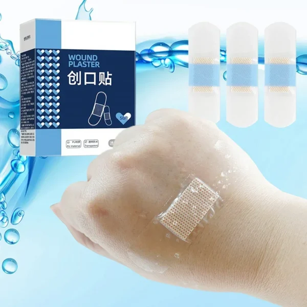 50/120Pcs Transparent Waterproof Sports Bathing Adhesive Tape Disposable Aid Bandages Self Adhesive Band Aids for Wound Care - Image 2