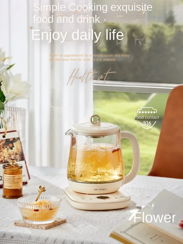 Bear Health Pot Household Kitchen Appliances Multi-Functional Office Small Glass Tea Maker Tea Kettle Teapot HealthCare Pot