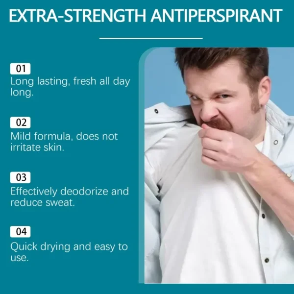Male Fragrance Stick Relieve Under Arm Odor Natural Fragrance Daily Portable Armpit Long Lasting Refreshing Protection Stick - Image 3