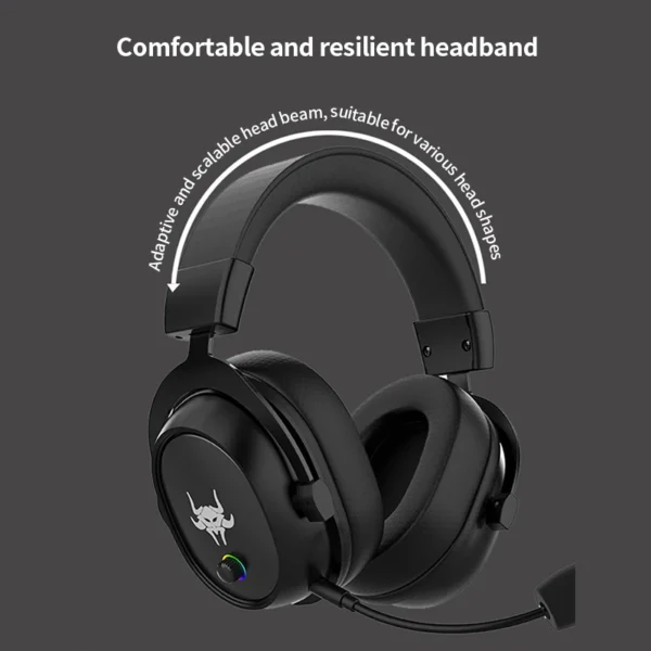 2.4G Wireless Overhead Gaming Headphones – Bluetooth, Noise-Cancelling, White Gaming Headset with Microphone - Image 4