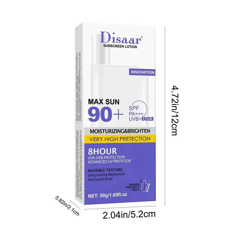 Body Sunscreen SPF 90 Light And Thin Face Sunscreen Light And Thin Moisturizing Cream Body Sunscreen Protects Against UV Rays - Image 6