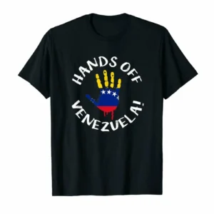 Cool Hands Off Venezuela Black T- Shirt S-6XL Tee