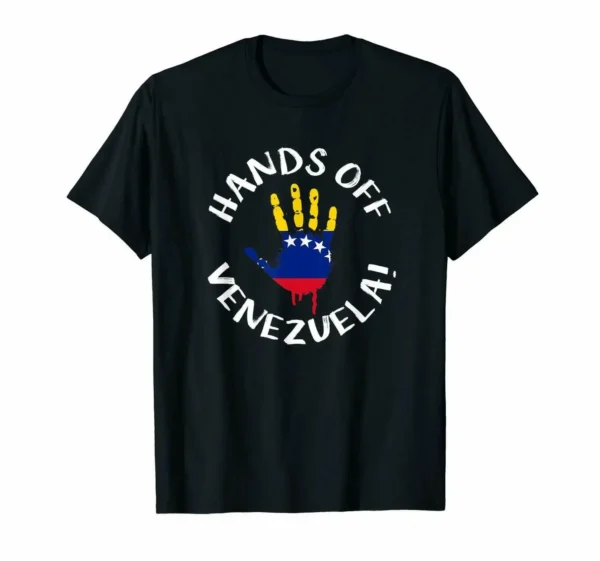 Cool Hands Off Venezuela Black T- Shirt S-6XL Tee