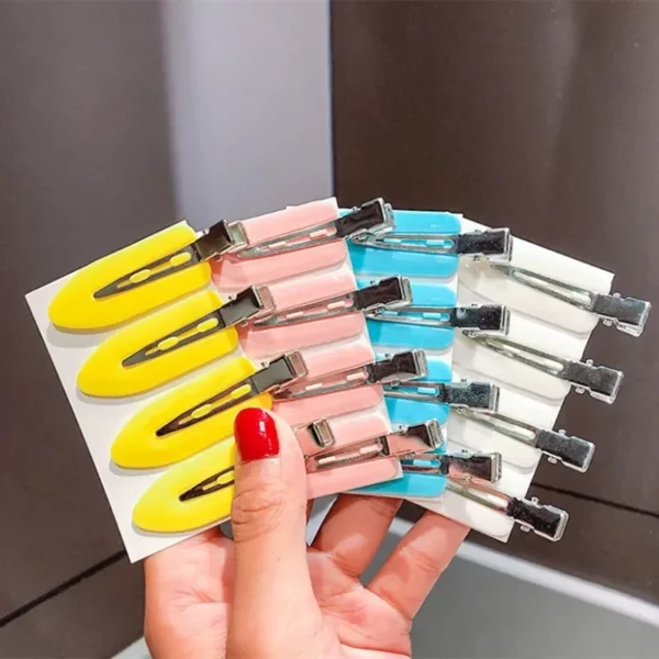 4pcs No Bend Seamless Hair Clips Side Bangs Fix Fringe Barrette Makeup Washing Face Accessories Women Girls Styling Hair Pins - Image 2