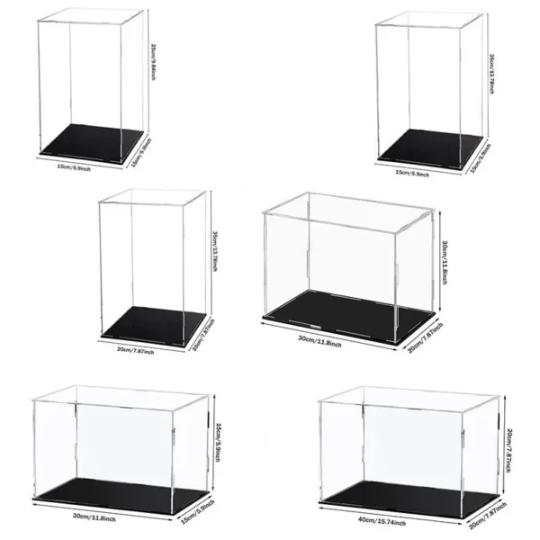 222 Size Acrylic Display Case for Collectibles Assemble Clear Acrylic Box Protection Showcase for Action Figures Organizing Toys - Image 3