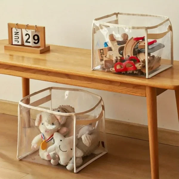 Children's Toys Storage Basket Transparent Storage Box Sub Block Plush Toys Large-capacity Household Multifunctional - Image 5