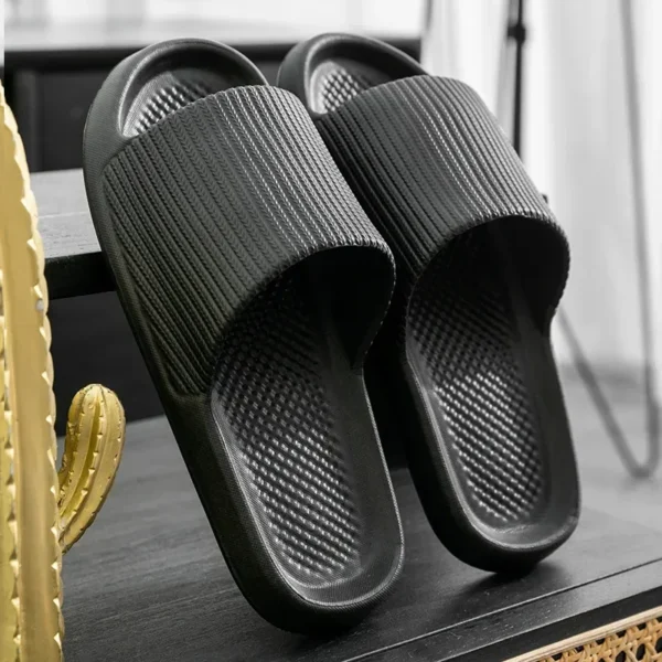 Fashion Men's Women's Sandals Anti-Slip Wear-Resistant EVA Thick Sole Comfortable Home Slippers Bathroom Bath Flip-Flops - Image 5