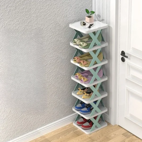 Detachable Shoe Racks Space-Saving Stackable Plastic Shoes Shelf Multi-Layer Assembled Shoes Racks Household Shoe Rack Organizer - Image 3