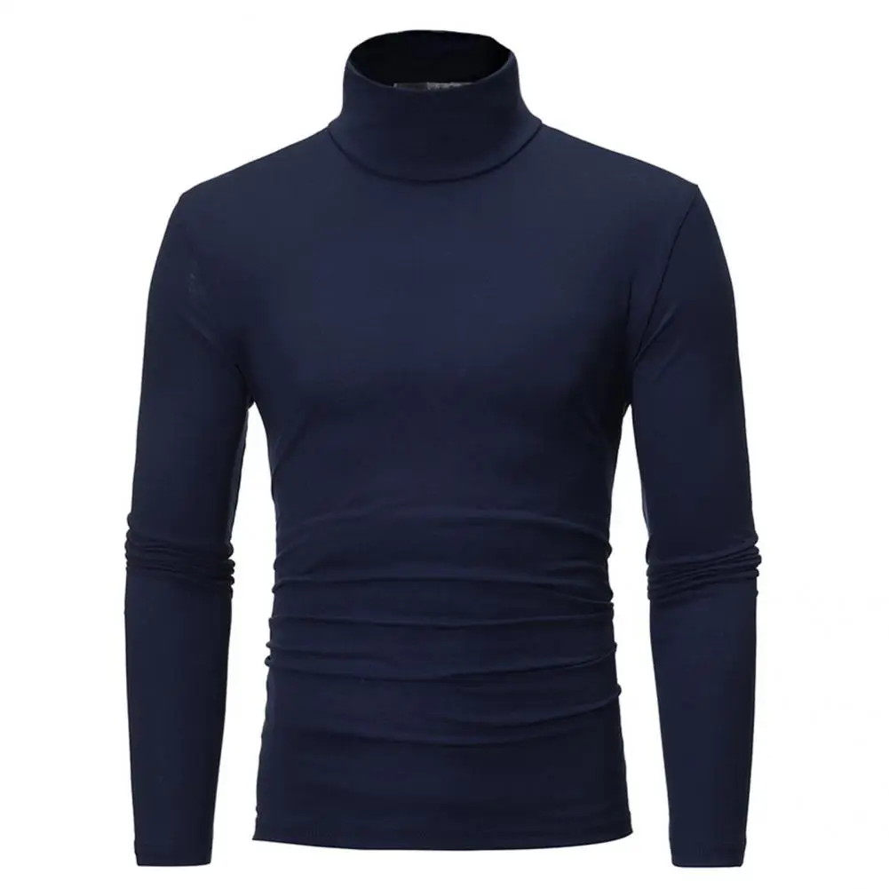 Shirt Stretchy Soft Autumn Turtleneck Long Sleeve Solid Color Winter Knitted Pullover Breathable Men 2021New for And Touch - Image 3