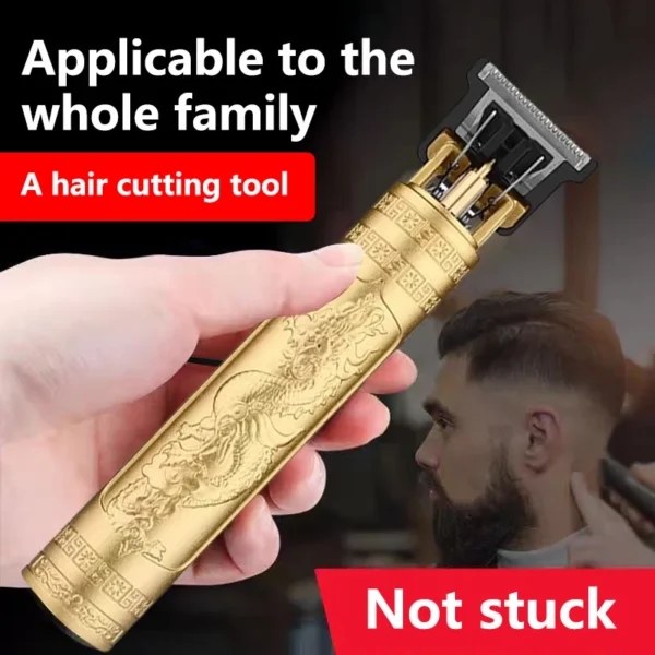 2024 New Vintage T9 Hair Cutting Machine Men's Electric Shaver - Image 4