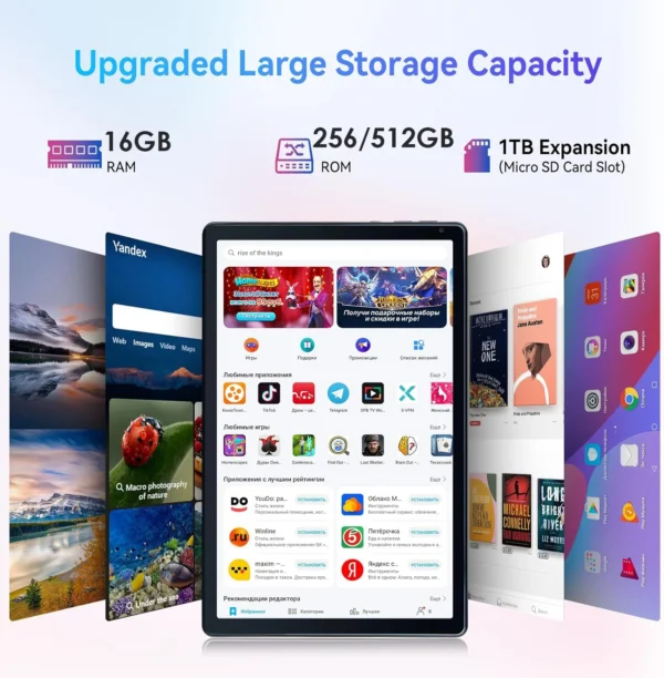 Ultra Large Screen 14.1 Inch Tablet Pc 16+512GB Phone Call tablet 12000mAh 5G WiFi GPS Pad Maxpad Laptop Google Play Android 14 - Image 2