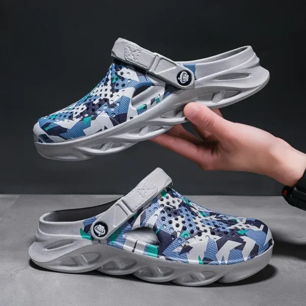 Flat Sandals Men Shoes EVA Slippers Garden Platform Sandals Man Summer Sandals New Male Sneakers Outdoor Flip Flops Home Clogs - Image 4