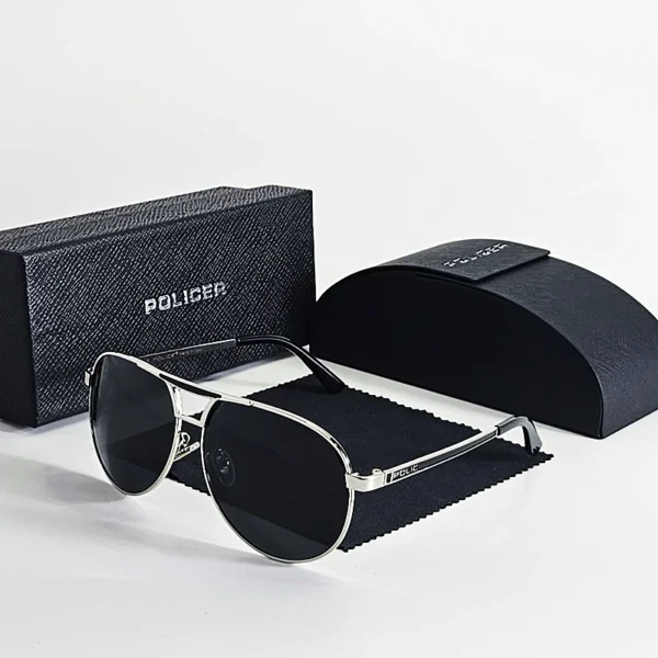 Luxury brands Policer Sunglasses for Men Polarized Sun Glasses Travel Eyewears Classic Pilot Goggle with UV 400 Protection 8480 - Image 5