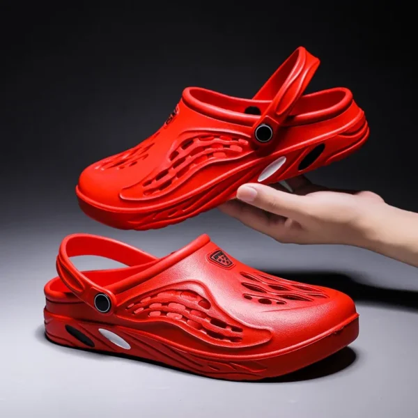 Summer Men Sandals Light EVA Men's Casual Shoes Hole Shoes Clogs Lovers Home Garden Outdoor Male Beach Flat Slippers Big Size 49 - Image 4
