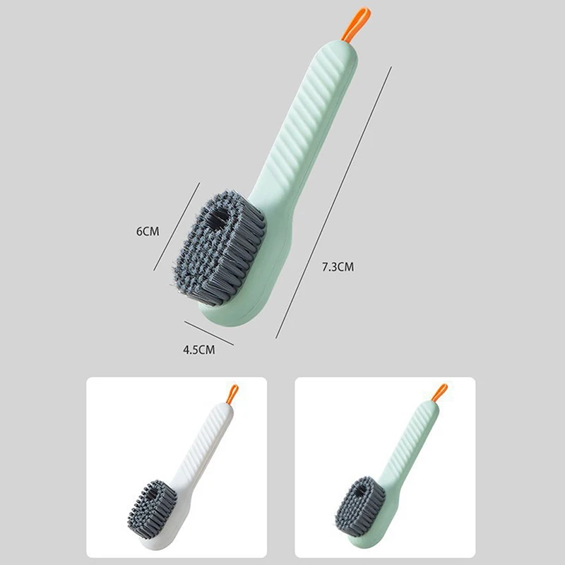 Bathroom Shoe Brush Automatic Liquid Discharge Deep Cleaning Soft Bristles Household Laundry Cleaning Brush for Daily Use - Image 6