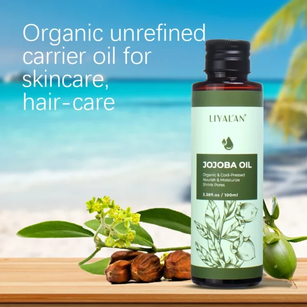 100ml Jojoba Oil Skin Moisturizing Body Massage SPA Smooth Nail Care Natural Organic Carrier Oil Beauty Health - Image 6