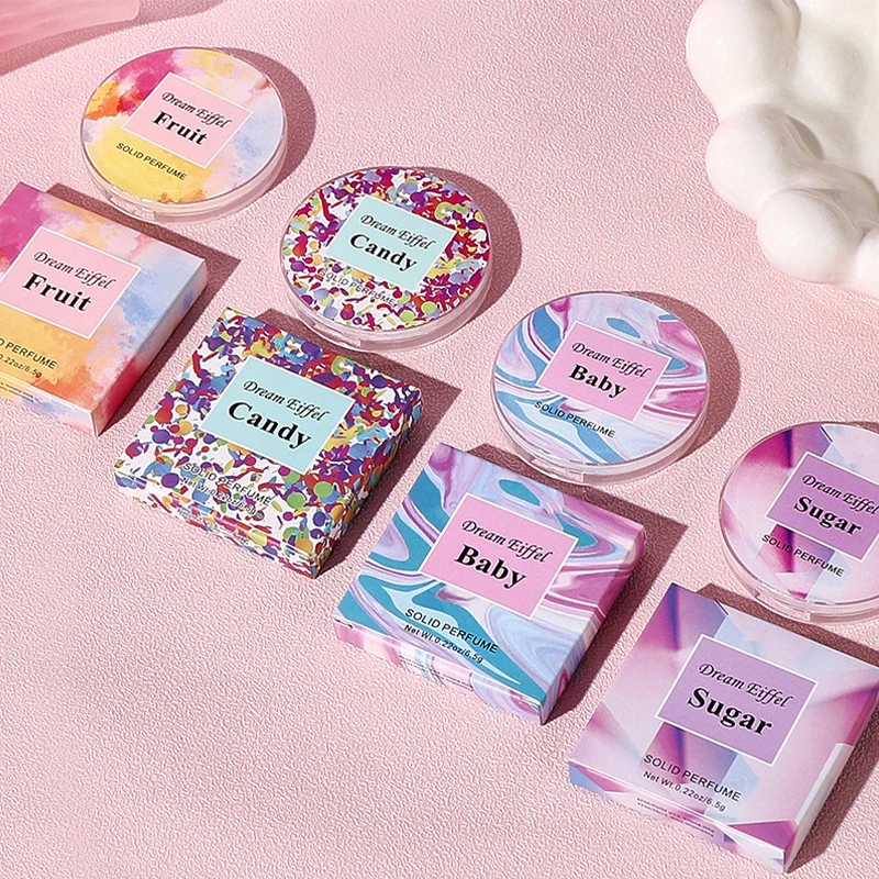 Socialite Pocket Solid Perfume,Floral Fruit Scent Solid Deodorant Balm,Women Portable Travel Fragrance Stick,Natural Ingredients