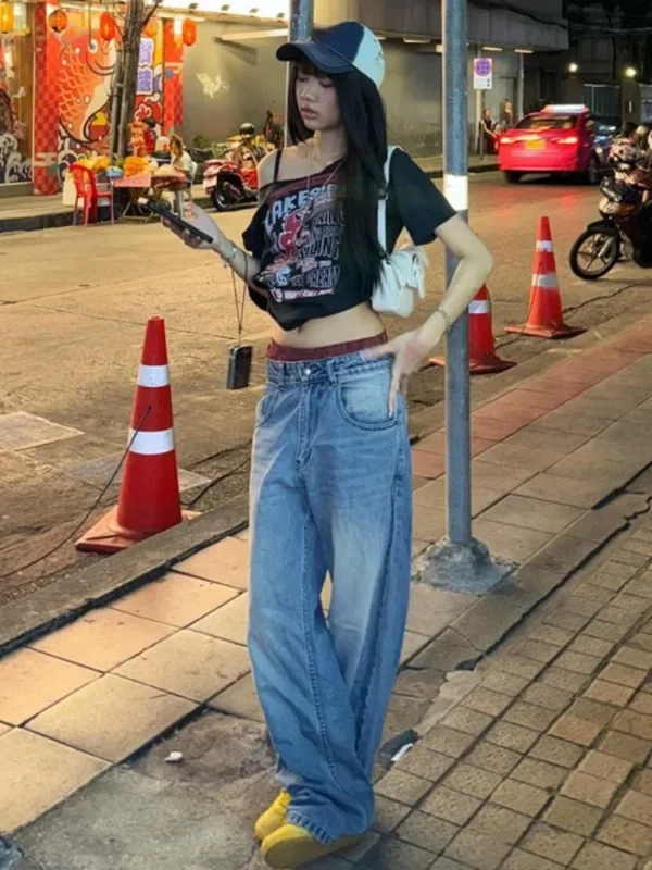 Gothic Tee Y2k Letter Print Off Shoulder Punk T-shirts Women Harajuku Summer Streetwear Grunge T Shirt Aesthetic Sexy Crop Tops - Image 6