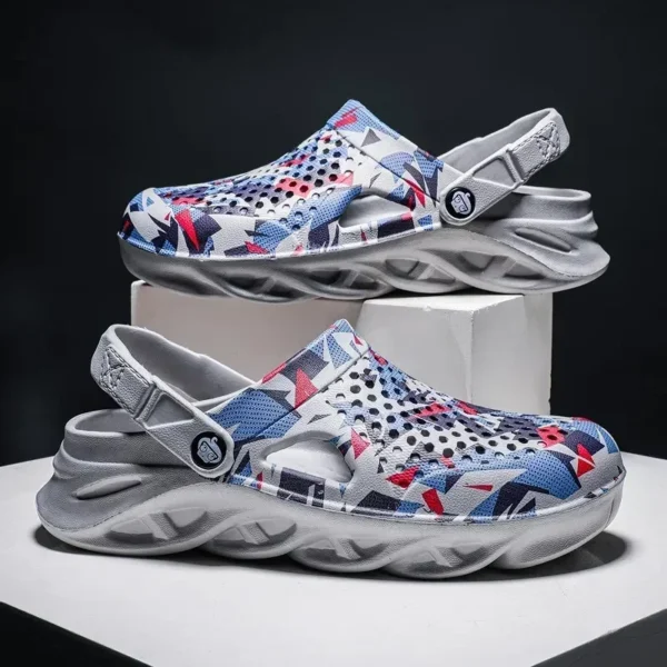 Flat Sandals Men Shoes EVA Slippers Garden Platform Sandals Man Summer Sandals New Male Sneakers Outdoor Flip Flops Home Clogs - Image 2