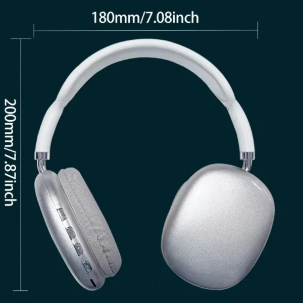 P9Air MAX Wireless Bluetooth Headphones – Noise Cancelling, Mic, Over-Ear Design, Sports Gaming Headset for Apple - Image 2