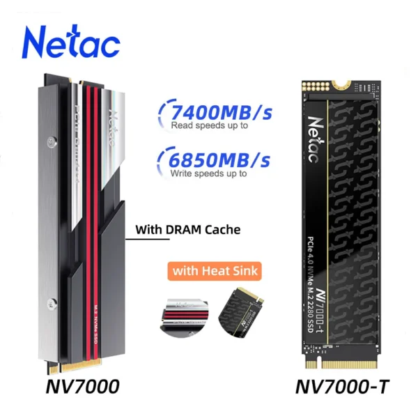 Netac M2 NVMe SSD – 1TB, 2TB, 512GB, 4TB, M.2 PCIe 4.0 SSD for PS5, Laptop, and PC
