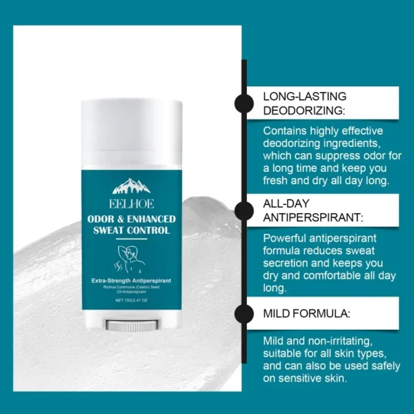 Male Fragrance Stick Relieve Under Arm Odor Natural Fragrance Daily Portable Armpit Long Lasting Refreshing Protection Stick - Image 4
